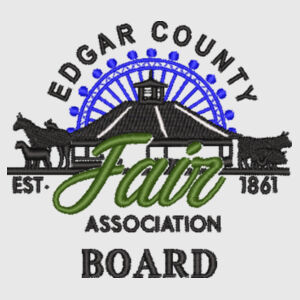 Edgar County Fair Logo Embroidered on a  Nike® - Dri FIT Vertical Mesh Polo Design