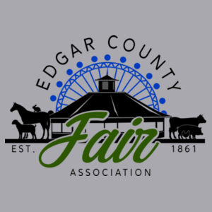 Edgar County Logo Front Print on a District® - Perfect Tri ® Tee Design