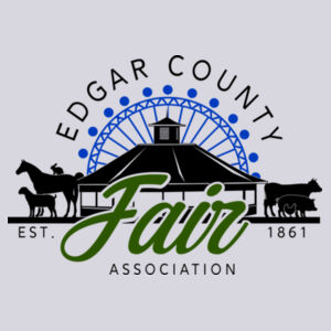 Edgar County Logo Front Print on a Port & Company® - 50/50 Core Blend Tee Design
